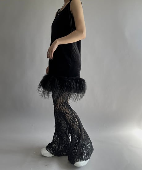 【USED】 I.AM.GIA Layered Lace Patterned Flare Pants / 241019-008