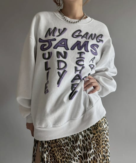 【USED】 Made in USA JERZEES Spray Print Sweat /251129-004