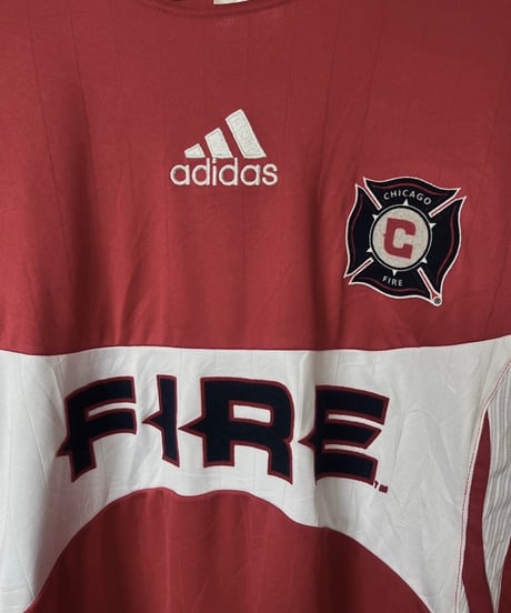 【USED】 adidas CHICAGO FIRE Soccer Shirt /240706-014