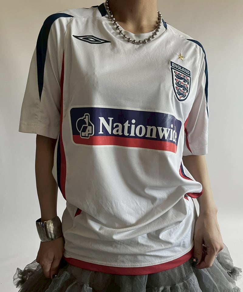 【USED】 UMBRO ENGLAND Soccer Shirt Umbro England Jersey Official Product 2006 2008 Men's L