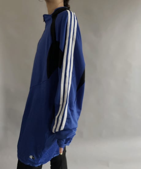 【USED】  Adidas Jersey  Half Zip Top/ 230415-017
