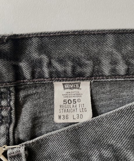 【USED】  Levi's Denim Pants 505 Black / 220416-013