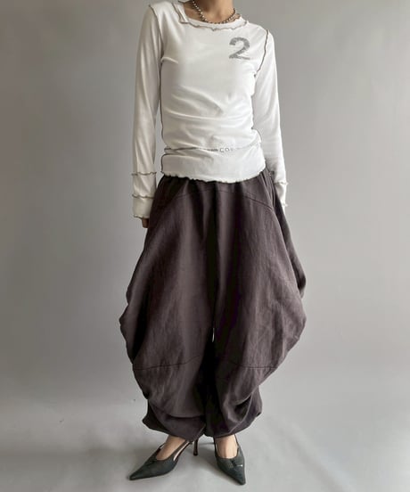 【USED】 Cop.Copine Rib Mellow Numbering Top  /251014-002