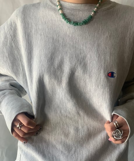【USED】90's USA Champion Reverse Weave Sweat One Point /210213-005