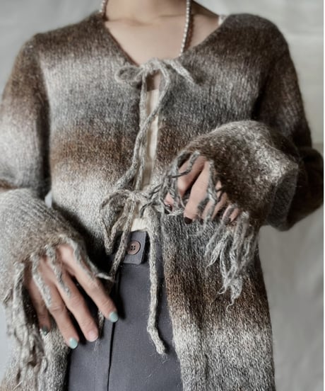 【USED】  Mohair Knit Long Gown/220127-022