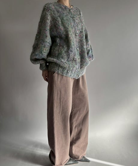 【USED】 Made in ITALY Mohair Knit Cardigan / 251129-030