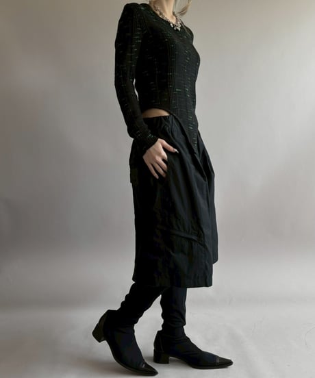 【RE;CIRCLE】 RE Rib Knit Leotard Top / 260416-013