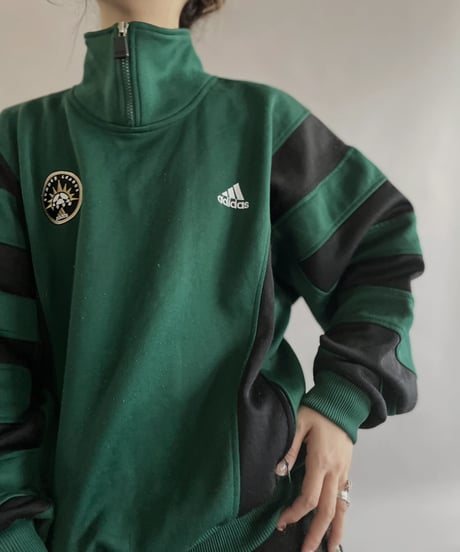 【USED】  Adidas Jersey  Half Zip Top/ 230415-020