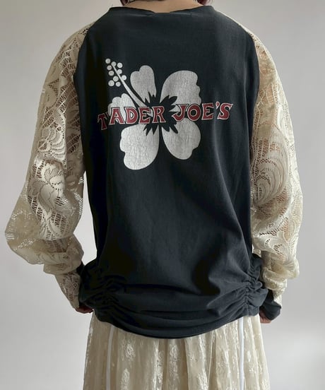 【RE;CIRCLE】 RE Lace Switching Raglan T-Shirt / 250605-008