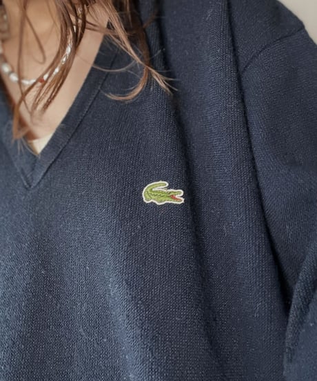 【USED】   LACOSTE Knit Top⑦/211126-013