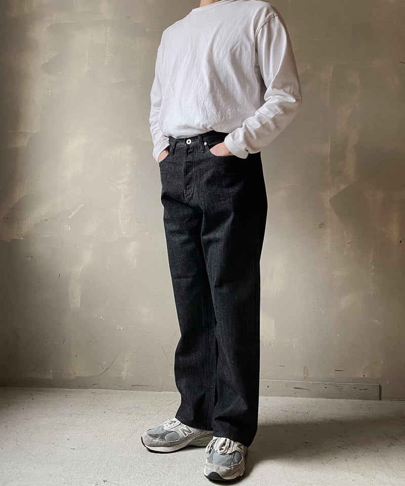 THE UNION】Big “T” Black Denim Pants【THE BLUEST THE UNION】Big “T” Black Denim Pants【THE BLUEST