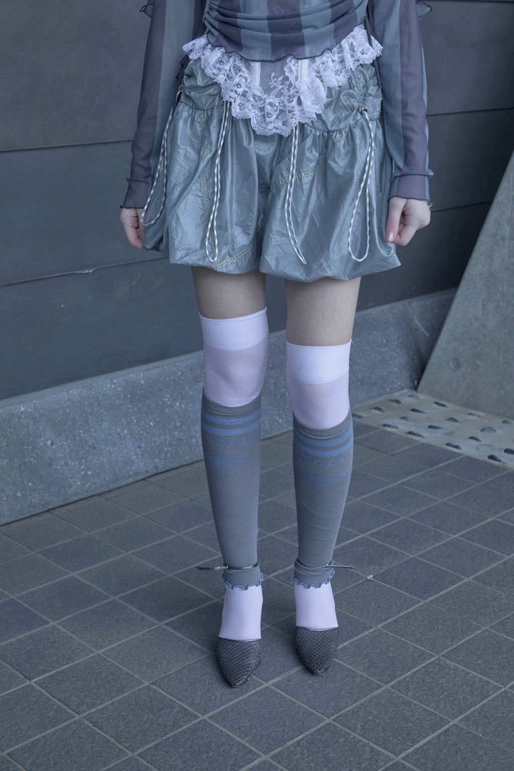NEW】Chinatsu Aoyama × UMBRO 2Way Warmer Gray /