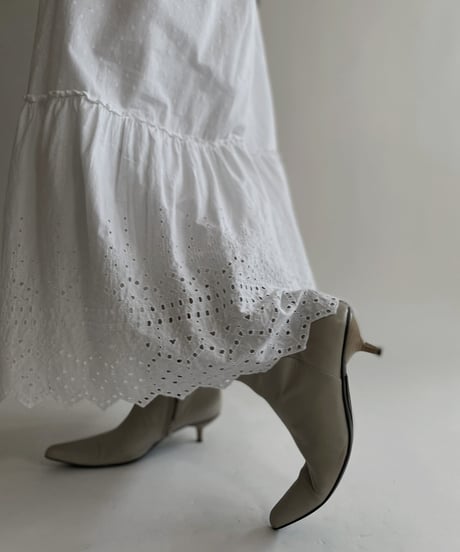 【USED】 White Cotton Sleeveless One-piece / 220430-009