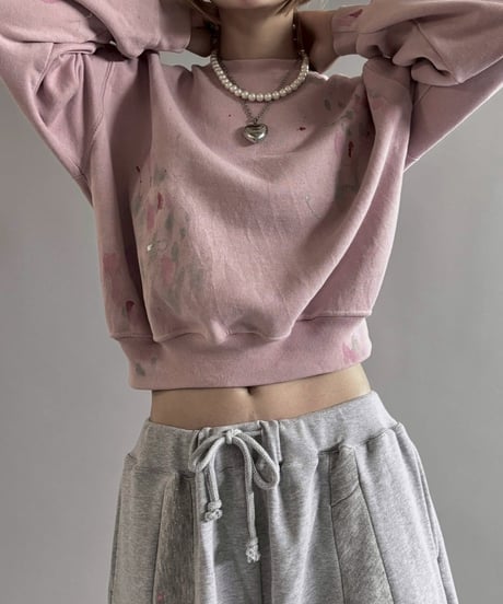 【USED】 Paint Short Sweat / 250925-004
