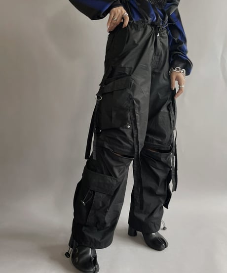 【USED】  Techino Pants Black / 221001-025
