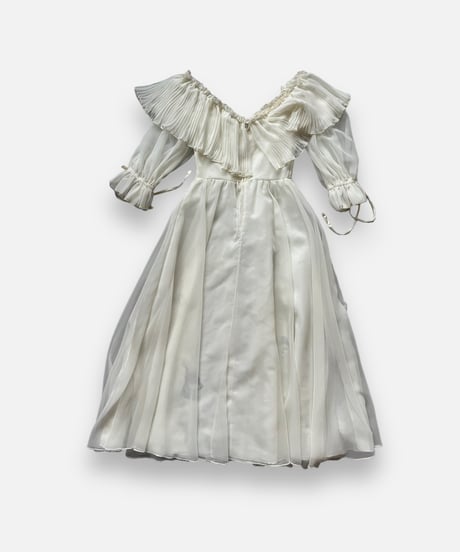 【Mashup Products】 Silk Screen Sheer Long  One-Piece /  240217-003