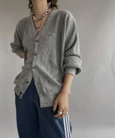 【USED】  IZOD Lacoste Acrylic Knit Cardigan / 221008-003