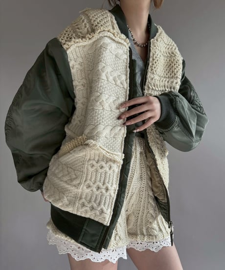 【RE;CIRCLE】 RE MA1 × Alan Knit Jacket / 251225-002