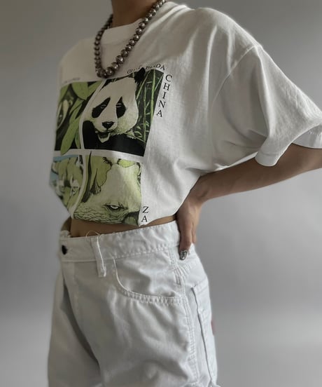 【USED】 Made in USA 90's Fruit of the Loom Animal T-Shirt /240729-047