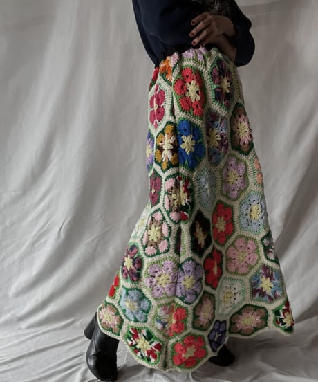 【RE;CIRCLE】 RE Granny Long Skirt⑧/211110-015