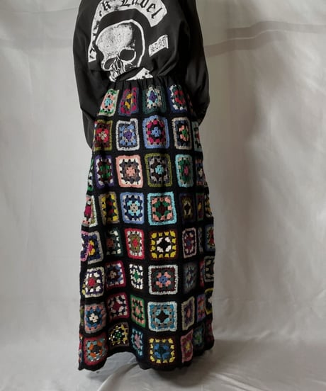【RE;CIRCLE】 RE Granny Knit Long Skirt②/210917-004