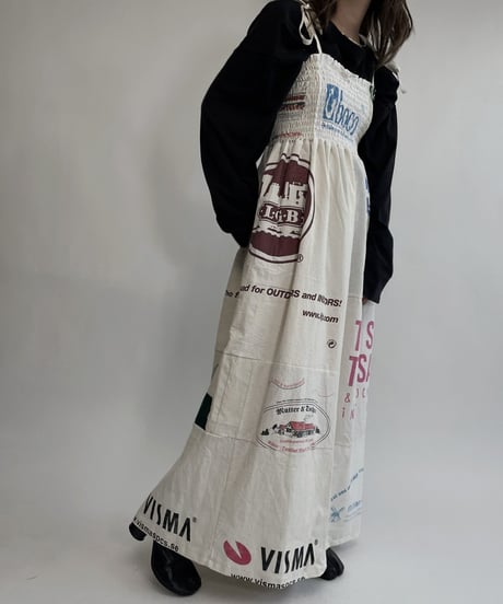 【RE;CIRCLE】 RE Eco-Friendly Bag Shirring One-piece / 220825-014