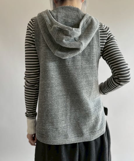 【USED】 Hooded Sweat Vest / 260314-010