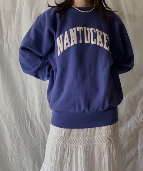 【USED】 90's USA Champion Reverse Weave NANTUCKET/210324-004