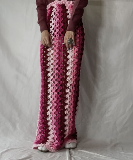 【RE;CIRCLE】 RE Granny Knit Long Skirt⑩/211014-030