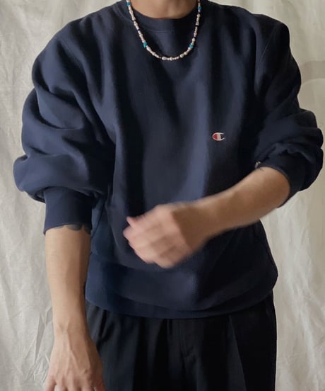 【USED】90's USA Champion Reverse Weave Sweat One Point /210210-035