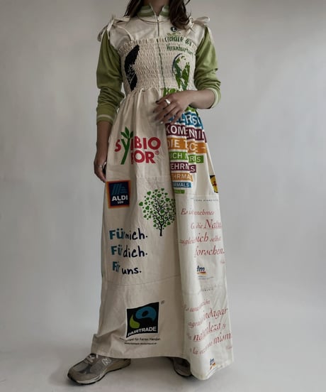 【RE;CIRCLE】 RE Eco-Friendly Bag Shirring One-piece / 220825-016