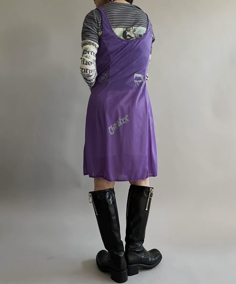 【Mashup Products】 Silk Screen Sheer One-Piece /  240217-001