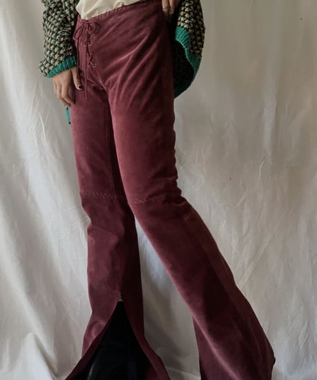 【USED】Fake Suede Pants/210217-038