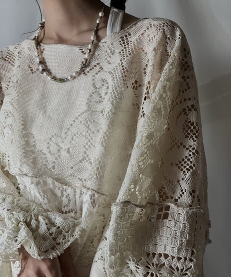 【RE;CIRCLE】 RE Lace L/S Top/210801-065