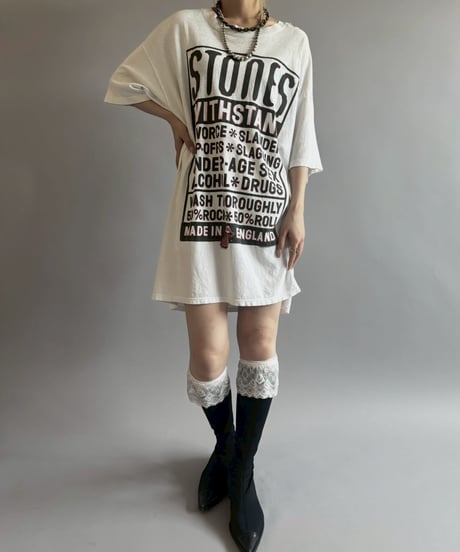 【USED】 Made in USA Damage Rolling Stone T-Shirt / 260523-025