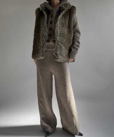 【USED】 Fake Fur Vest /250104-031