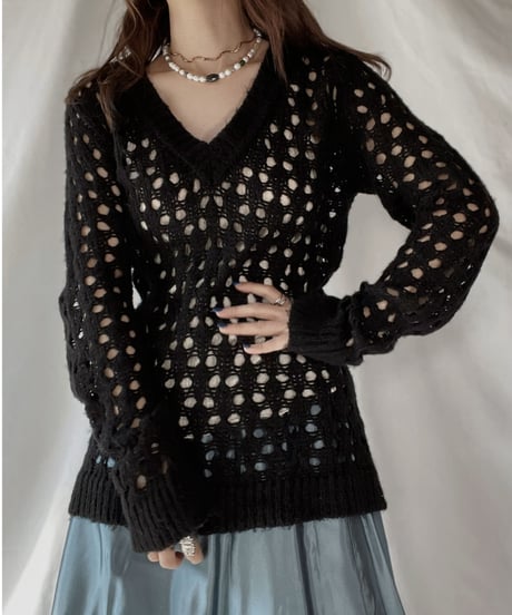 【USED】 Crochet Knit  / 220107-008