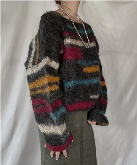 【USED】    Mohair Knit Top/211216-024