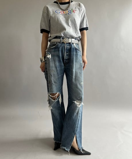 【USED】  Anvil Google Ringer T-Shirt /240824-013