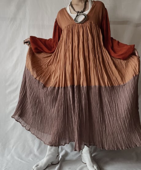 【RE;CIRCLE】  RE Indy Cotton L/S One-piece/20210819-050