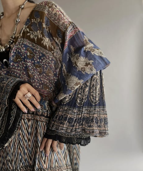 【RE;CIRCLE】 RE Indian Cotton One-piece / 220901-010