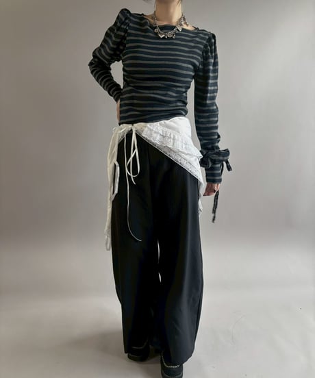 【RE;CIRCLE】 RE Border Top/ 260402-004