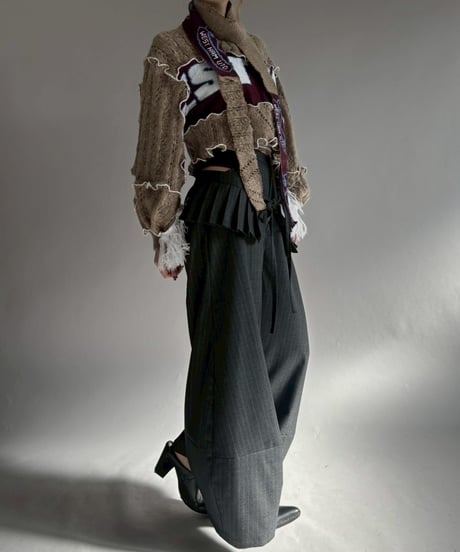 【RE;CIRCLE】 RE Mellow Ribbon Knit Top + Tie / 260122-015