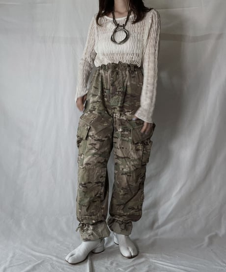 【USED】  Crochet Knit L/S Top ⑤/211014-039