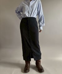 【USED】 Front Botton Design Knit Skirt / 260228-019