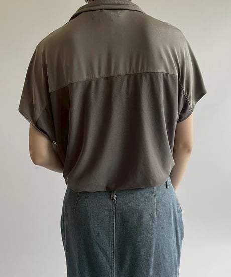 【USED】 DKNY GOLF Half Zip Design S/S Top  / 250526-009