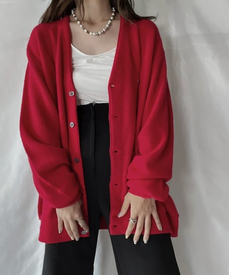 【USED】   LACOSTE Knit Cardigan①/210930-017