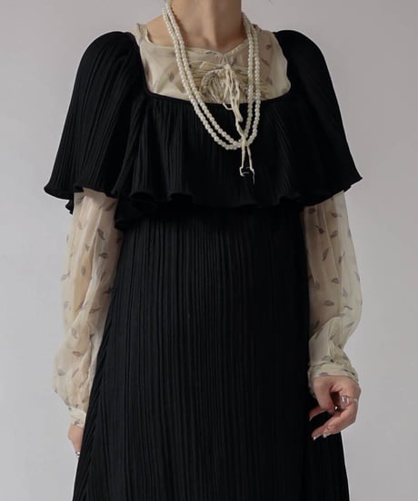 【USED】N/S Pleats Dress/ 220324-012