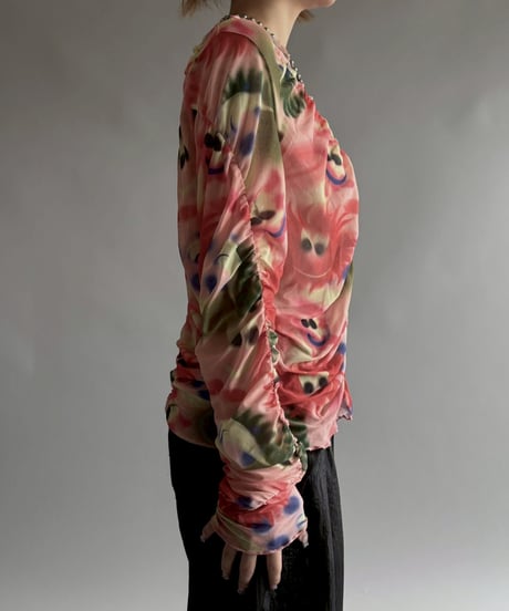 【USED】 Design sheer top/250920-027