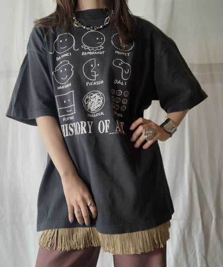 【USED】 S/S T-shirt HISTORY OF ART/210617-012
